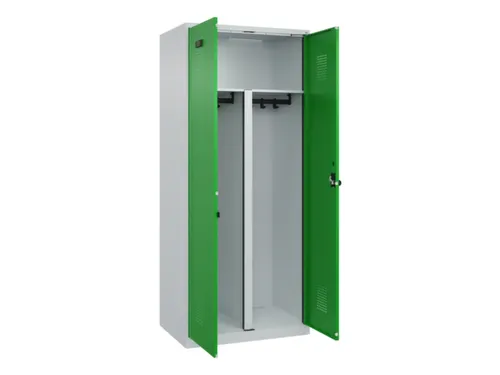 PBM-locker,HxBxD 1850x800x500mm,2vak,vak B 400mm,draaigrendel