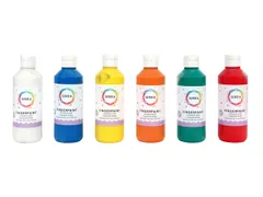 Vingerverf Qrea set à 6 kleuren 250ml