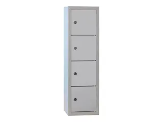 lockerkast,HxBxD 778x225x200mm,1x4vakken,RAL7035,front RAL7035 - 2