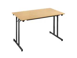 Klaptafel Vrijstaand 120x60 Cm Onderstel Zwart Blad Beuken - 1
