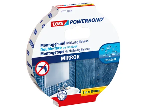 Powerbond Tesa 55733 voor spiegels 19mmx5m