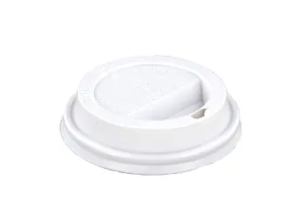 Bekerdeksel IEZZY Ø80mm met drinkgat 100 stuks wit - 2