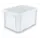 Stapelbak Pe Hxlxb 215X400X300Mm Inhoud 18L Naturel Wit
