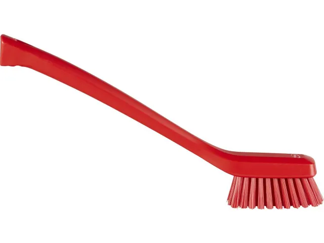 Vikan Hygiene smalle borstel Rood lange steel