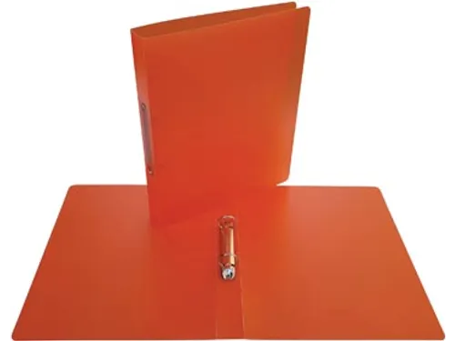 Ringmap voor ft A4, uit PP 2 ringen van 25mm transparant Oranje