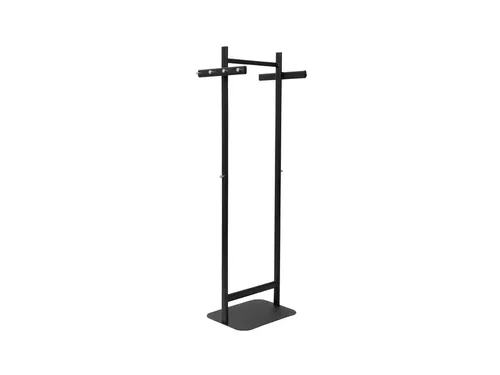 Garderoberek MAUL Salsa staand 173x60x43cm 40kg, 8 haken Zwart RAL9004