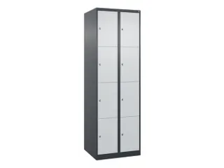 lockerkast,HxBxD 1850x600x500mm,2x4vakken,vak B 300mm,cil.-slot - 1