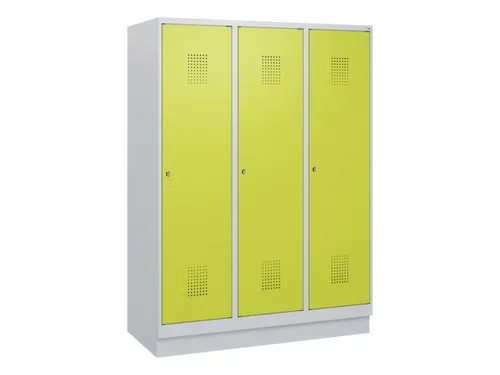 schoollocker,HxBxD 1630x1200x500mm,3vak,vak B 400mm,cil.-slot,sokkel