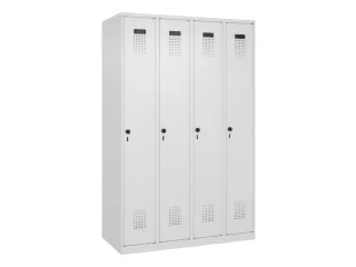 locker,HxBxD 1850x1200x500mm,4vak,vak B 300mm,draaigrendel - 3