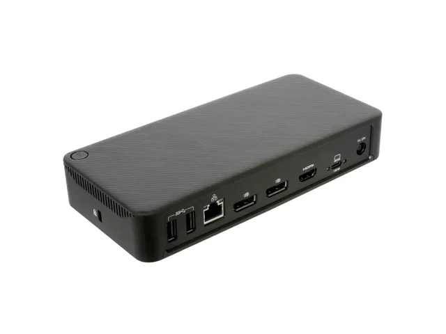 Targus DOCK460EUZ, Bedraad, USB4, 100 W, 3,5 mm, 2500 Mbit/s, Zwart
