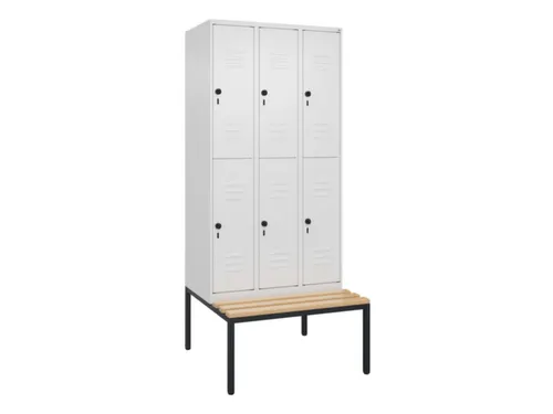 Dubbeldekse dekenkist,HxBxD 2120x900x815mm,3x2vak.,vak B 300mm