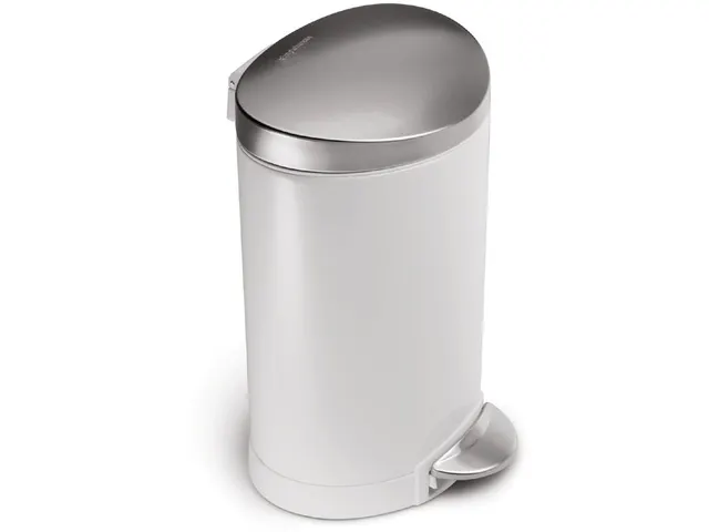 Pedaalemmer Half Rond 6 liter Wit