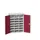 post-/sorteerkast 1000x800x350mm 3x7vakken RAL7035+RAL3004