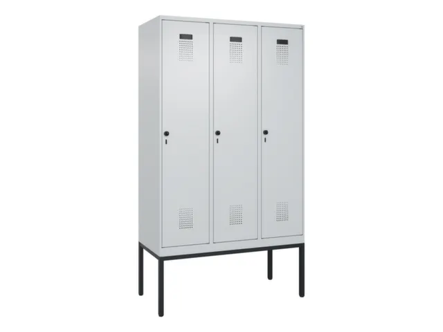 locker voor scheiding van kleding,HxBxD 2120x1200x500mm,3vak