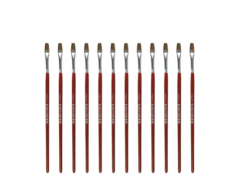 Penseel Kangaro Serie 121 plat Nr. 4 geitenhaar doos 12 stuks