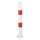 Afzetpaal Vierkant 70X 70Mm Met Bodemplaat Vast Platte Kop Wit/rood
