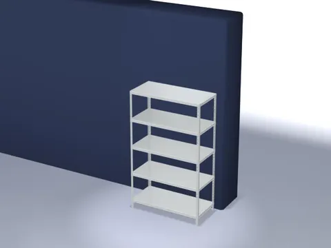 magazijnstelling,grondveld,HxBxD 2000x1300x600mm,vaklast 350kg