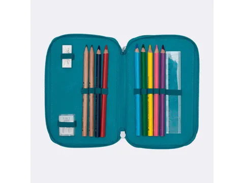 Etui Beckmann gevuld 3-laags 27 dlg Racing green Inhoud: 2x jumbo potl