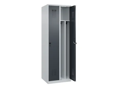 locker voor scheiding van kleding,HxBxD 1850x600x500mm,2vak