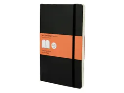 Notitieboek Moleskine large 130x210mm lijn soft cover zwart
