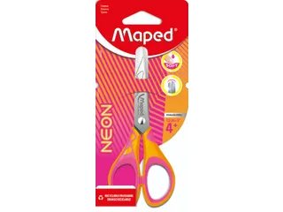 Kinderschaar Maped Pulse Soft Neon 13cm assorti op blister - 4