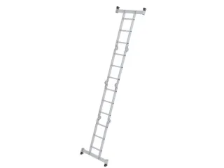 multifunctionele vouwladder,4x3,sporten,balk L 3,65m,aluminium - 1