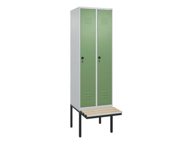 locker voor scheiding van kleding,HxBxD 2120x600x815mm,2vak