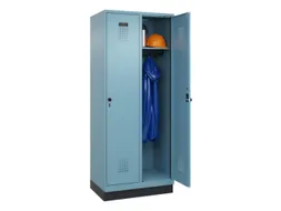 locker,HxBxD 1950x800x500mm,2vak,vak B 400mm,draaigrendel,sokkel