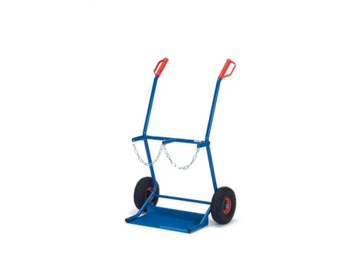 Flessenkar Draagverm. 100Kg 2X20L Fles Ø 204Mm Staal Luchtbanden