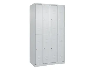 dubbeldekse locker,HxBxD 1850x1000x500mm,4x2vak.,vak B 250mm,cil.-slot - 1