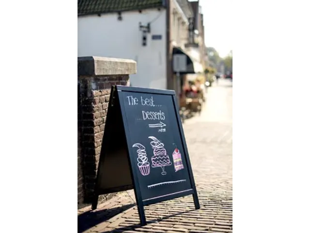 Securit Stoepbord Sandwich Ft 70x120 cm, Zwart