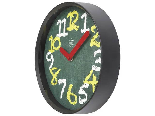 Wandklok NXT dia 30cm Groen Plastic Chalkboard