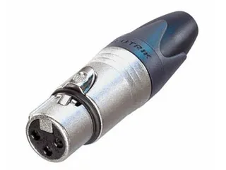 Neutrik - Xlr Kabeldeel, 3-Polig Vrouwelijk, Verzilverd, Vernikkeld - 1