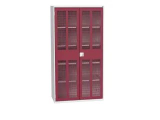 universele kast,HxBxD 2000x1050x550mm,4xStalen bodem,draaigrendelslot - 1