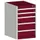 ladekast HxBxD 800x525x525mm 5laden romp RAL7035 front RAL3004
