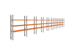 palletstelling,basis+8xaanbouw,HxBxD 3990x25300x750mm,vakl. 3000kg