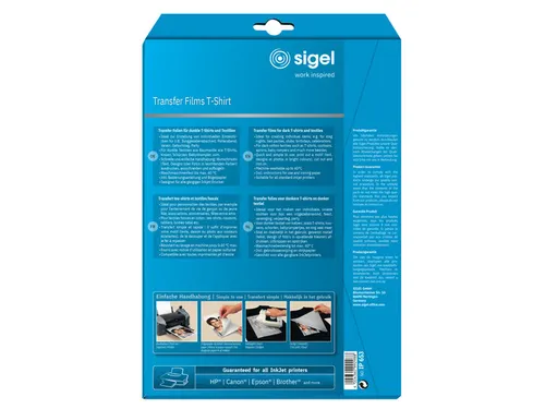 inkjetfolie A4 Transfer blanco 6 vel voor donkere kleding/textiel
