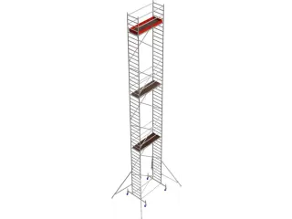 rolsteiger,werk H 14,4m,steiger H 13,5m,platform BxD 2500x750mm - 1