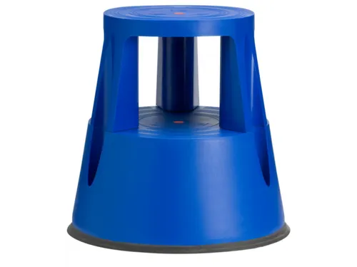 verrijdbaar opstapje,kunststof,RAL5005,trede Ø 283mm,3geveerde wielen