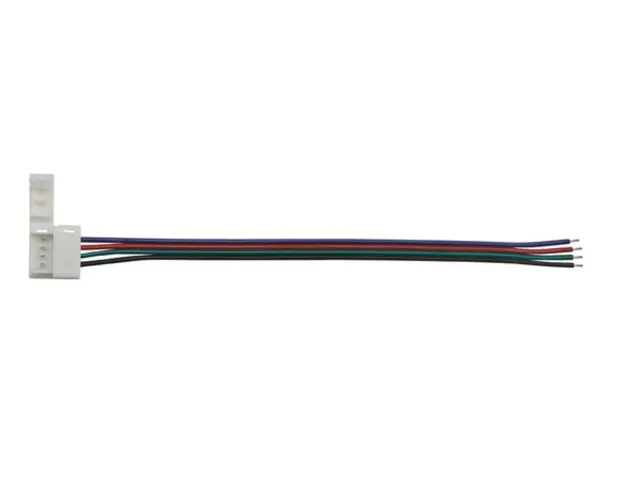 Kabel Met 1 Push Connector Voor Flexibele LED Strip - 10mm RGB Kleur