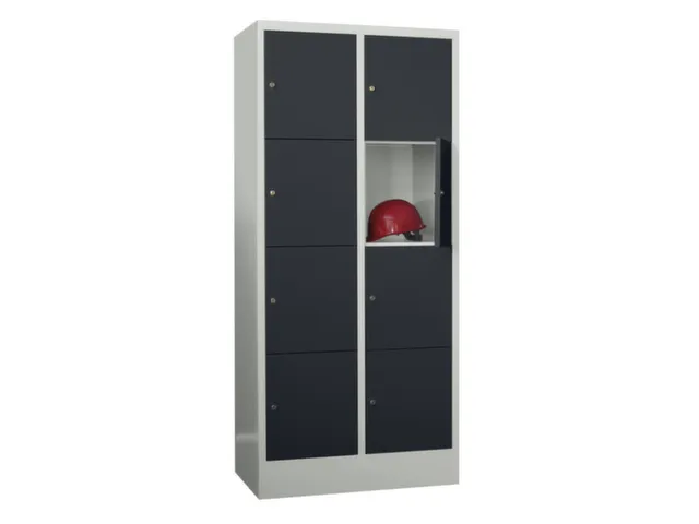 armoire multicases,HxlxP 1850x800x500mm,RAL7035,face avant RAL7016