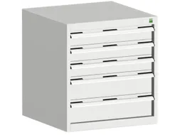 ladekast HxBxD 700x650x525mm 5laden romp RAL7035 front RAL7035