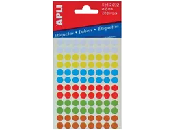 Apli Ronde Etiketten Ø8mm Assorti