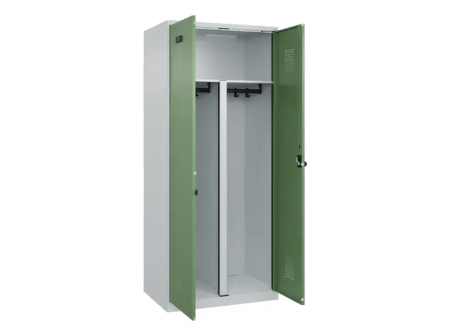 PBM-locker,HxBxD 1850x800x500mm,2vak,vak B 400mm,draaigrendel