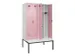 armoire vestiaire avec banc noir et blanc,HxlxP 2120x1200x815mm