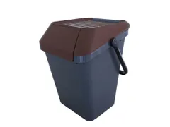 Easymax Afvalbak 45 Liter Grijs Bruin