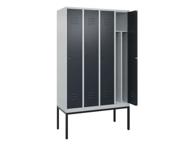 locker voor scheiding van kleding,HxBxD 2120x1200x500mm,4vak