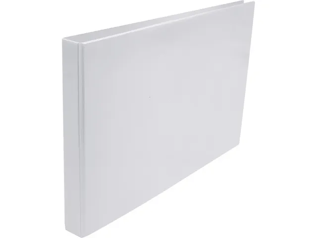 Presentatie ringband Kangaro A3 4 rings D-mech 25mm wit 2 stuks