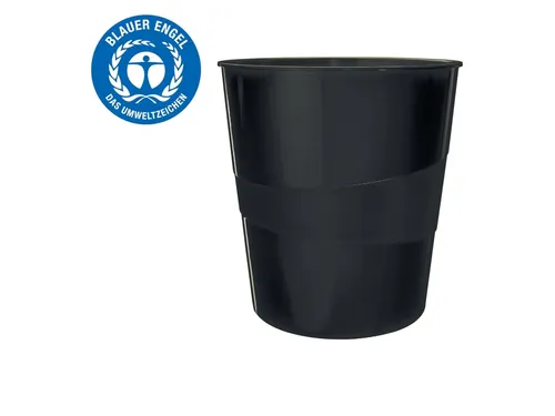 Papierbak Leitz Recycle range 15 liter zwart