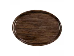 Roltex Dienblad Houtlook Melamine Dessert Ovaal 28x20cm